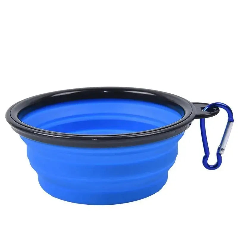 350/1000ML Folding Dog Bowl Silicone Portable Pet Food Feeder Travel Walking Water Bowl For Small Medium Dog Cat Pet Eating Dish - petguardiansupplies