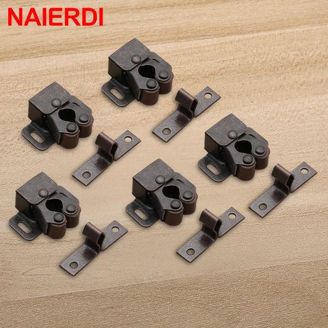 NAIERDI 2-10PCS Door Stop Closer Stoppers Damper Buffer Magnet Cabinet Catches For Wardrobe Hardware Furniture Fittings - petguardiansupplies