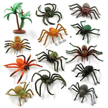 12Pcs Insect Spider Butterfly Fish Dinosaur Dog Cat Horse Figurine Farm Animal Model Action Figure Hot Toy Set For Children Gift - petguardiansupplies