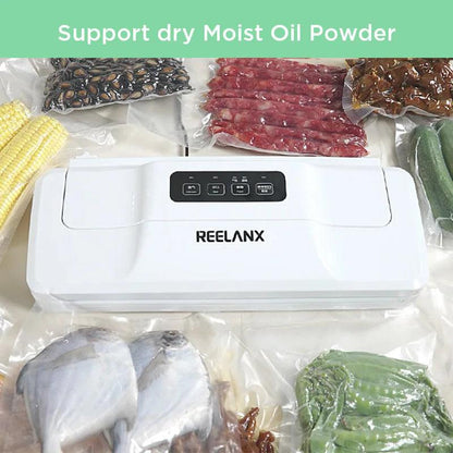 REELANX Vacuum Sealer V1 140W Automatic Vacuum Packing Machine for Food with 15pcs Bags Best Vacuum Packer Sealing Packaging - petguardiansupplies