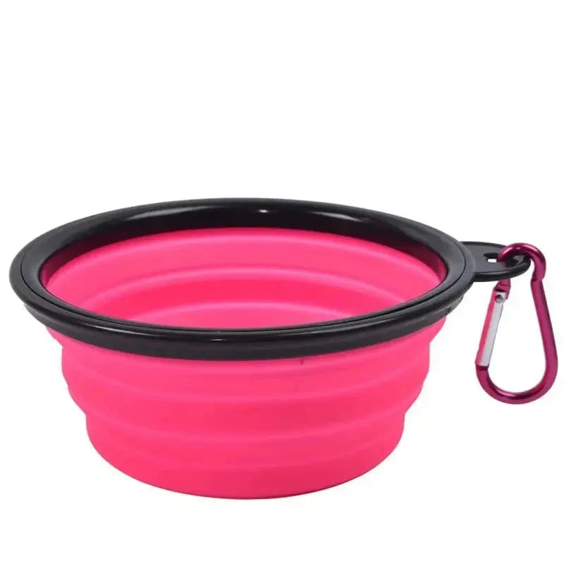 350/1000ML Folding Dog Bowl Silicone Portable Pet Food Feeder Travel Walking Water Bowl For Small Medium Dog Cat Pet Eating Dish - petguardiansupplies