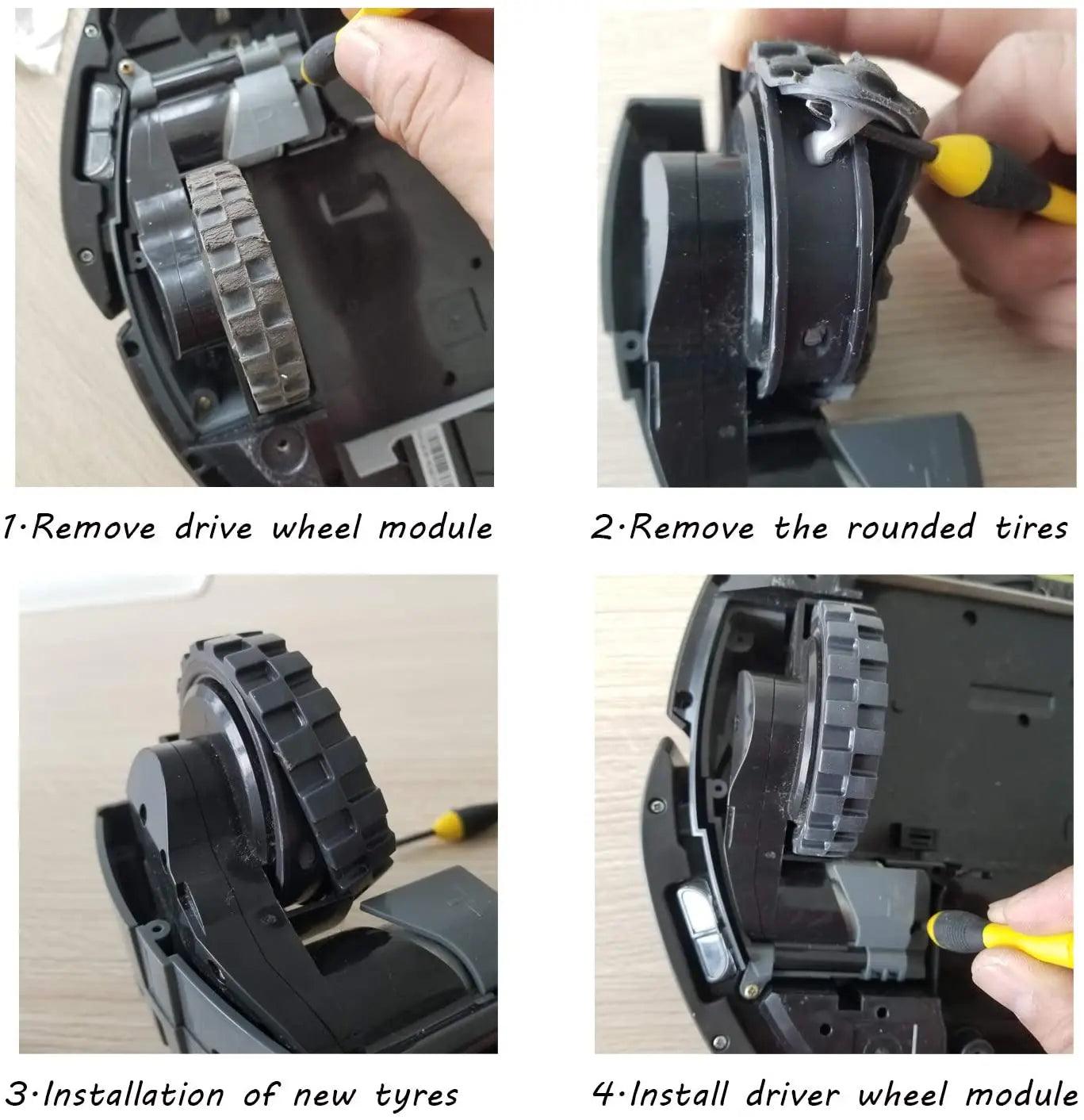 Upgraded wheel brush motor for irobot i7 E6 E5 Roomba 500 600 700 800 560 570 650 780 880 series Vacuum Cleaner robot Parts - petguardiansupplies