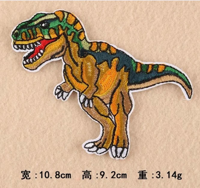 Dinosaur Jurassic Park Embroidered Iron On Clothes Patch For Clothing Stickers Garment Apparel Accessories - petguardiansupplies