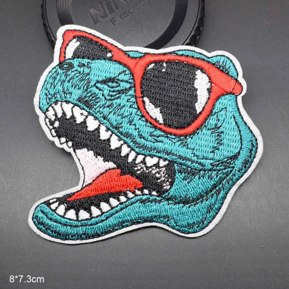 Dinosaur Jurassic Park Embroidered Iron On Clothes Patch For Clothing Stickers Garment Apparel Accessories - petguardiansupplies