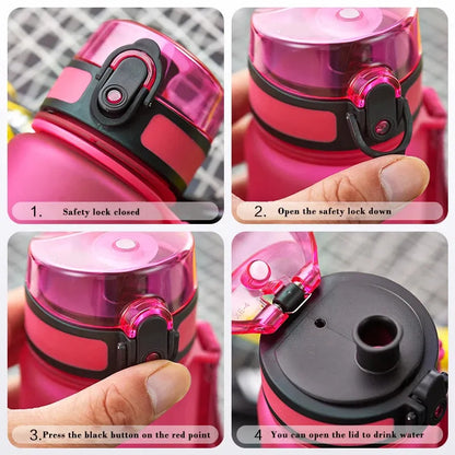 Hot Sale 500/1000ML Sports Water Bottle Shaker Outdoor Travel Portable Leakproof Drinkware Tritan Plastic Drink Bottle BPA Free - petguardiansupplies