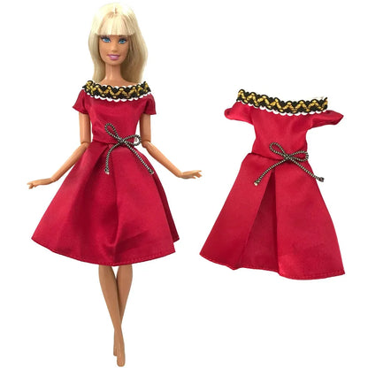 NK 1 Pcs Fashion Doll Dress For 11.5 Inch Doll Clothes 1/6 Dolls Accessories Outfit Casual Shirt Party DIY Dollhouse Toys JJ - petguardiansupplies