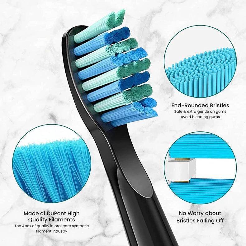 Electric Toothbrush Heads Sonic Replaceable Seago Tooth brush Head Soft Bristle SG-507/508/551/548/575/949/958/2303 - petguardiansupplies