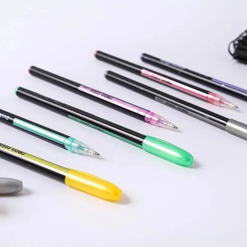 12Pcs/Set Gel Pen Set Glitter Gel Pens For School Office Adult Coloring Book Journals Drawing Doodling Art Markers Promotion Pen - petguardiansupplies