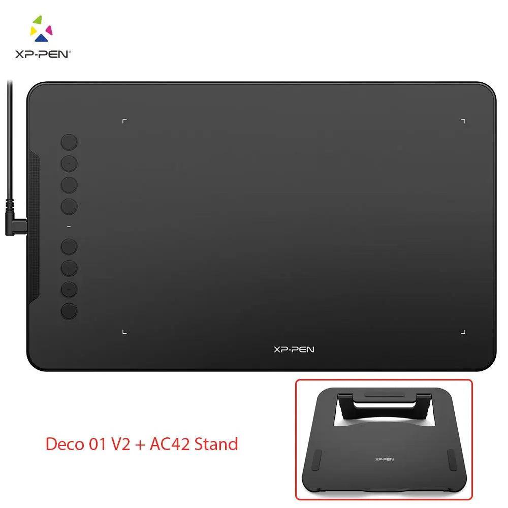 XPPen Deco 01 V2 10 Inch Drawing Tablet Graphics Digital Tablet Tilt Android Windows Mac 8 Shortcut Keys (8192 Levels Pressure) - petguardiansupplies