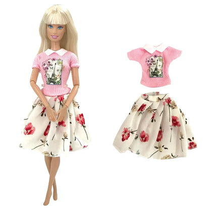 NK 1 Pcs Fashion Doll Dress For 11.5 Inch Doll Clothes 1/6 Dolls Accessories Outfit Casual Shirt Party DIY Dollhouse Toys JJ - petguardiansupplies