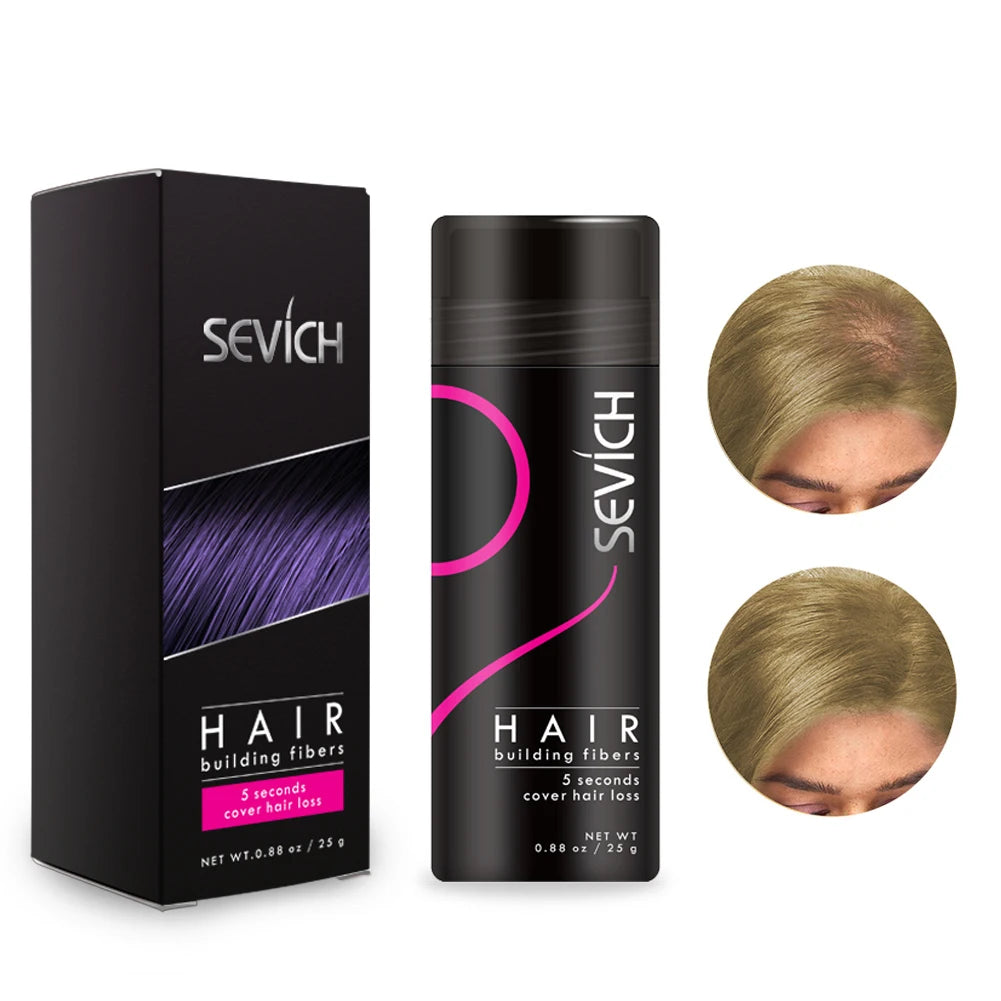 Hair Building Fibers Keratin Thicker Anti Hair Loss Products Concealer Refill Thickening Hair Fiber Powders Growth sevich 25g - petguardiansupplies