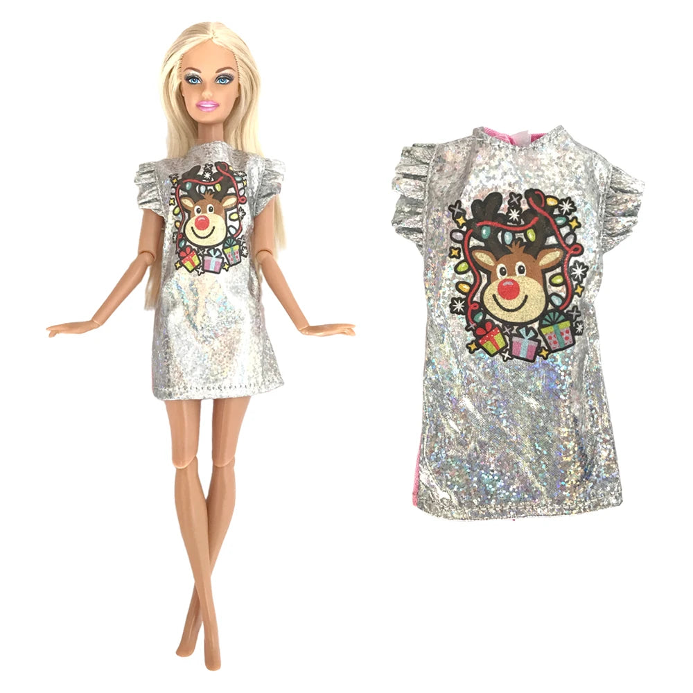 NK 1 Pcs Fashion Doll Dress For 11.5 Inch Doll Clothes 1/6 Dolls Accessories Outfit Casual Shirt Party DIY Dollhouse Toys JJ - petguardiansupplies