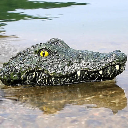 RC Crocodile Head Boat Ship Toy Simulation 2.4G Remote Control Joke Alligator Decoy Electric Toys Summer Water Spoof Toys gift - petguardiansupplies