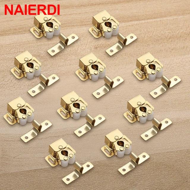 NAIERDI 2-10PCS Door Stop Closer Stoppers Damper Buffer Magnet Cabinet Catches For Wardrobe Hardware Furniture Fittings - petguardiansupplies