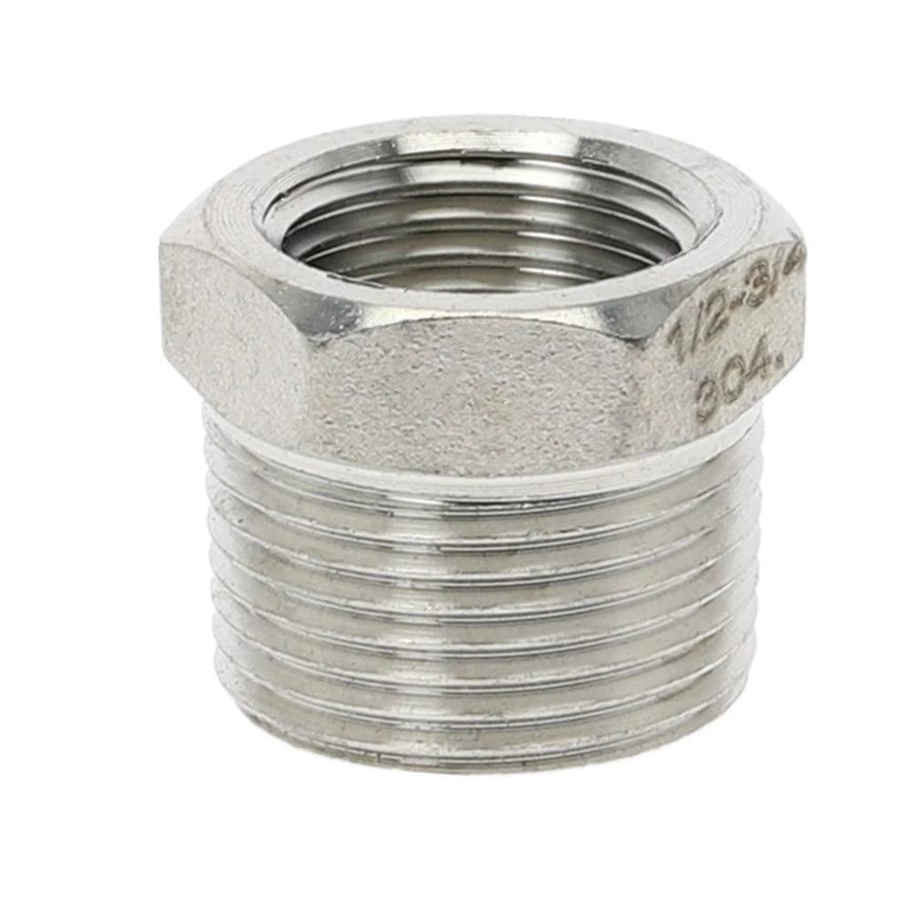 Tonifying Heart Reducer Bushing 1/8" 1/4" 3/8" 1/2" BSP Male/Female Thread SS304 Stainless Steel Pipe Fittings For Water Gas Oil - petguardiansupplies