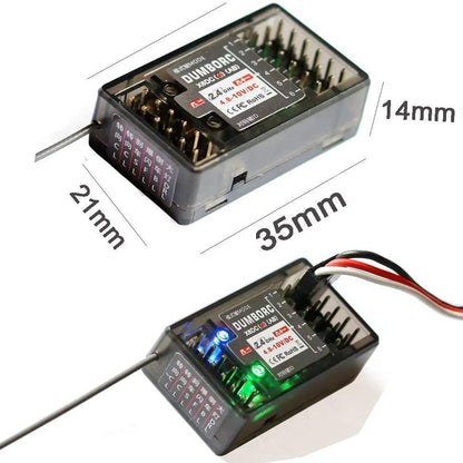 DumboRC X6 RC Transmitter 2.4G 6CH with X6FG / X6F/ X6DC / X6DCG Receiver for Rc Car Boat Tank RC Vehicle Model Toy Parts - petguardiansupplies