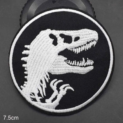 Dinosaur Jurassic Park Embroidered Iron On Clothes Patch For Clothing Stickers Garment Apparel Accessories - petguardiansupplies