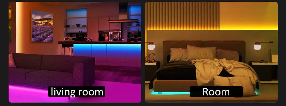 LED Strip Lights - Colour Changing Home LED lighting with Music Sync - petguardiansupplies