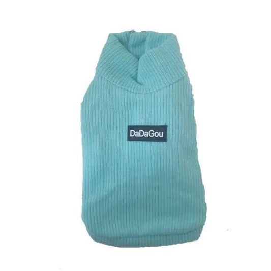 Lined Fleece Sweater For Dogs - Aqua Blue - petguardiansupplies