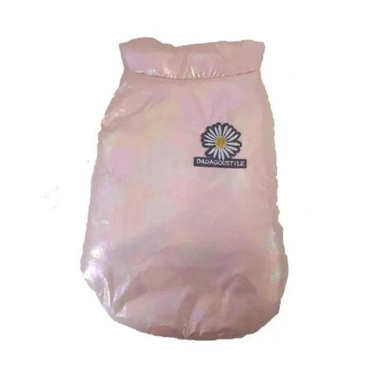 Metallic Puffer Jacket For Dogs - Pink - petguardiansupplies