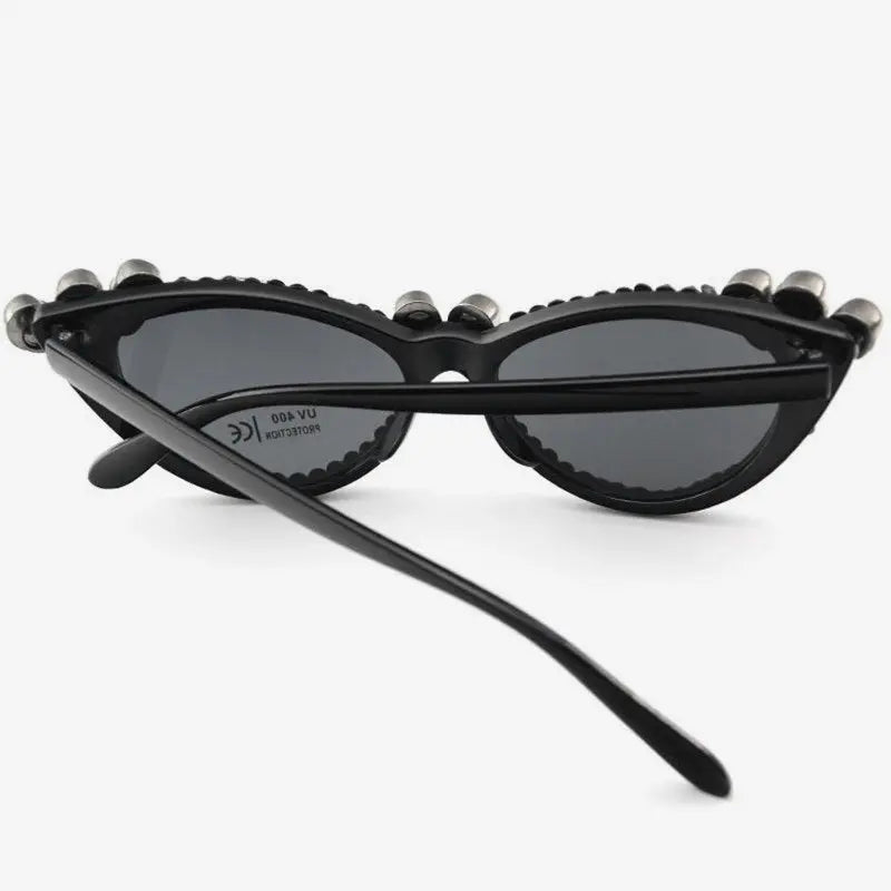 Mia Cat Eye Diamante Skull Sunglasses-1