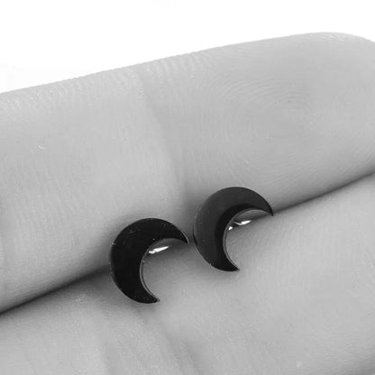 Moon Stud Earrings-1