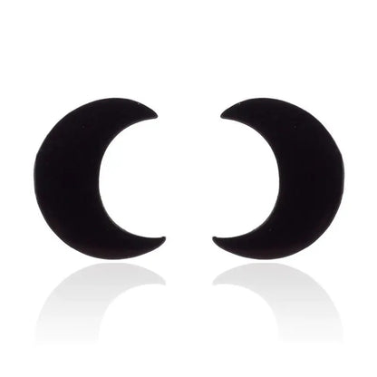 Moon Stud Earrings-3