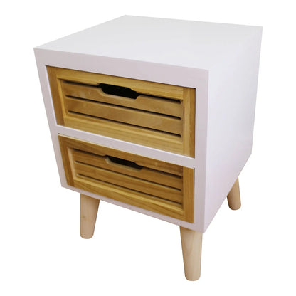 Compact 2 Drawer Unit with Removable Legs-2