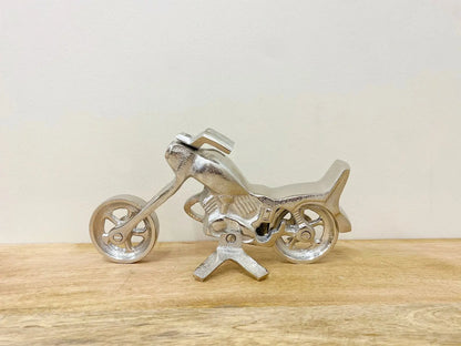 Silver Aluminium Motorcycle Ornament-4