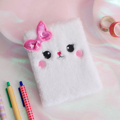 Cartoon Cat Small Diary Book Girl Cute Plush Note Book Student Hand Ledger Birthday Gift Notebook Girl - petguardiansupplies