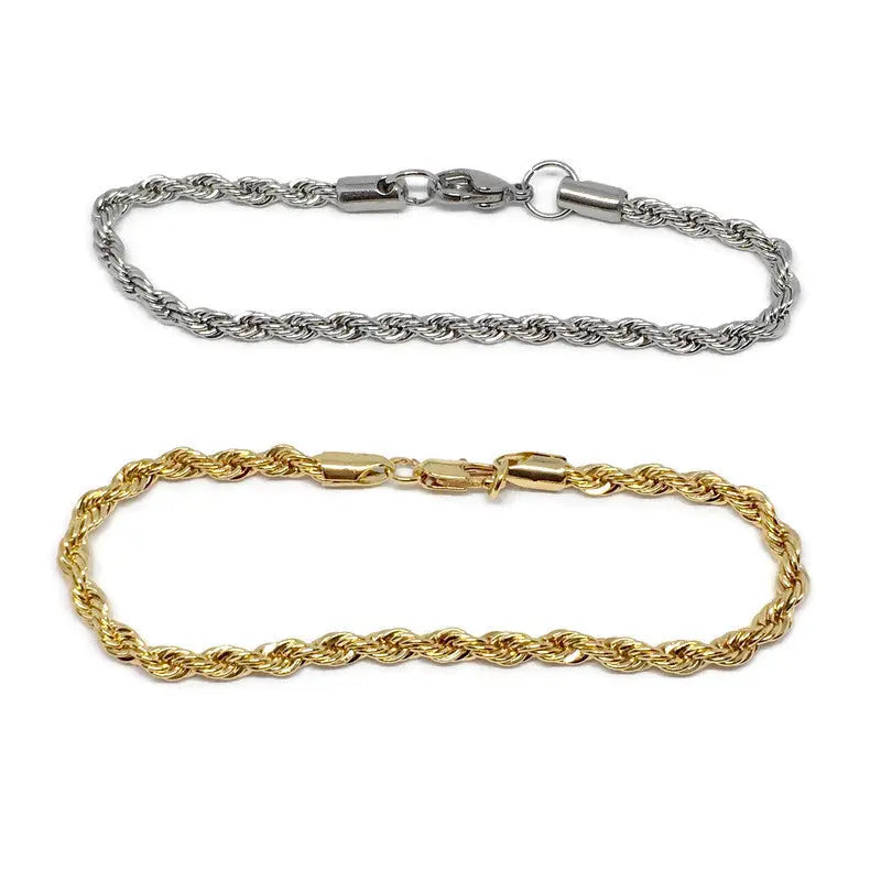 Rope Chain Steel Bracelet-1