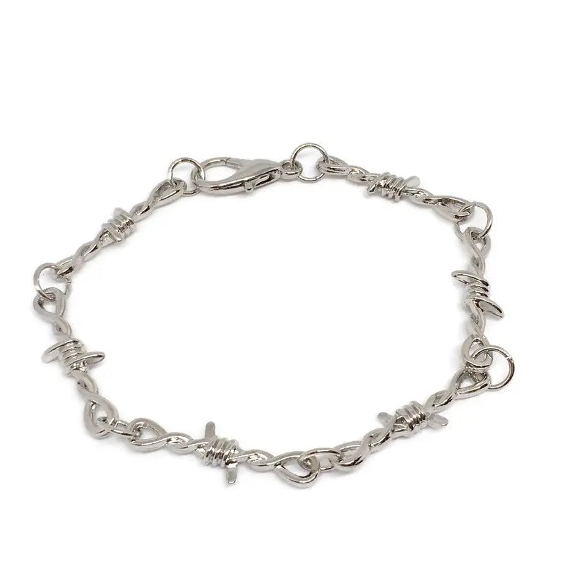 Barbed Wire Link Bracelet-0