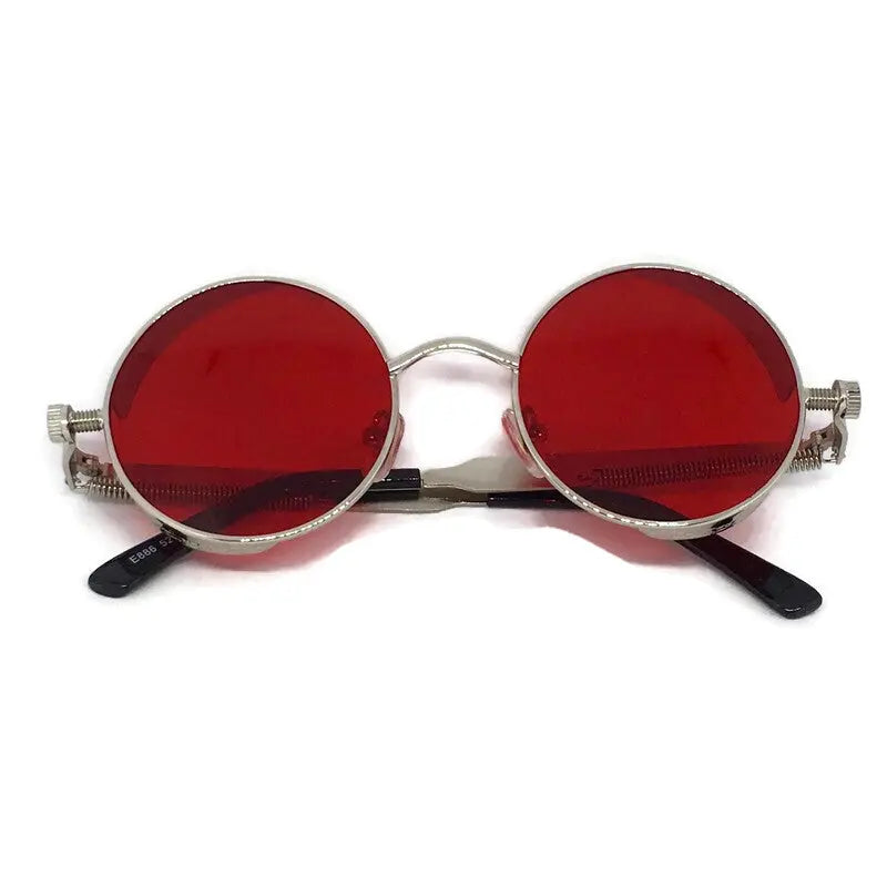 Framed Red x Silver Sunglasses-2