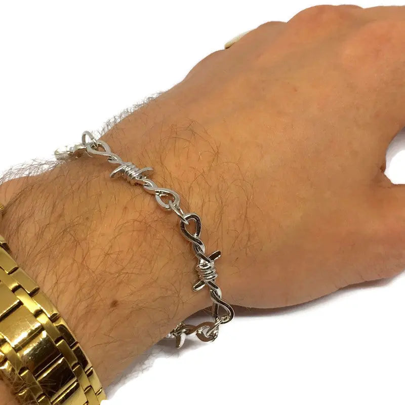 Barbed Wire Link Bracelet-1