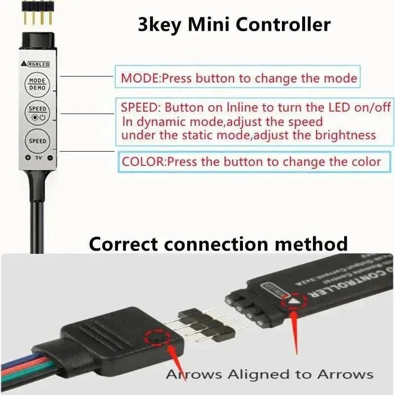 RGB Bluetooth LED Strip Lights with Music Sync - petguardiansupplies