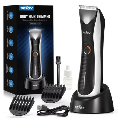 Rechargeable Electric Hair Clipper - Men's Facial Beard Body Grooming Kit - petguardiansupplies