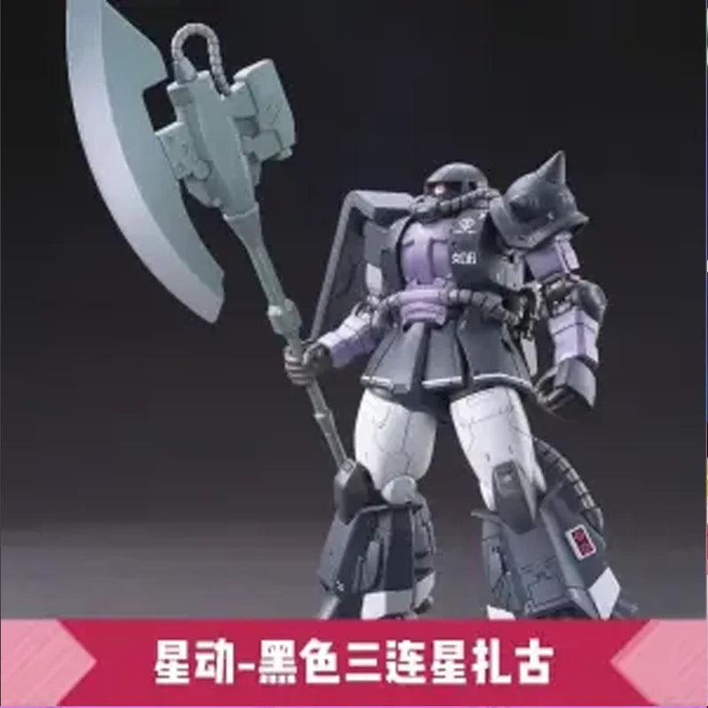 Gaogao Model Hg 1/144 Assembly Model Ms-06R-1A Zaku High Mobility Type Sniper Rifle Axe Cannon Ver Collectible Robot Kits Models - petguardiansupplies