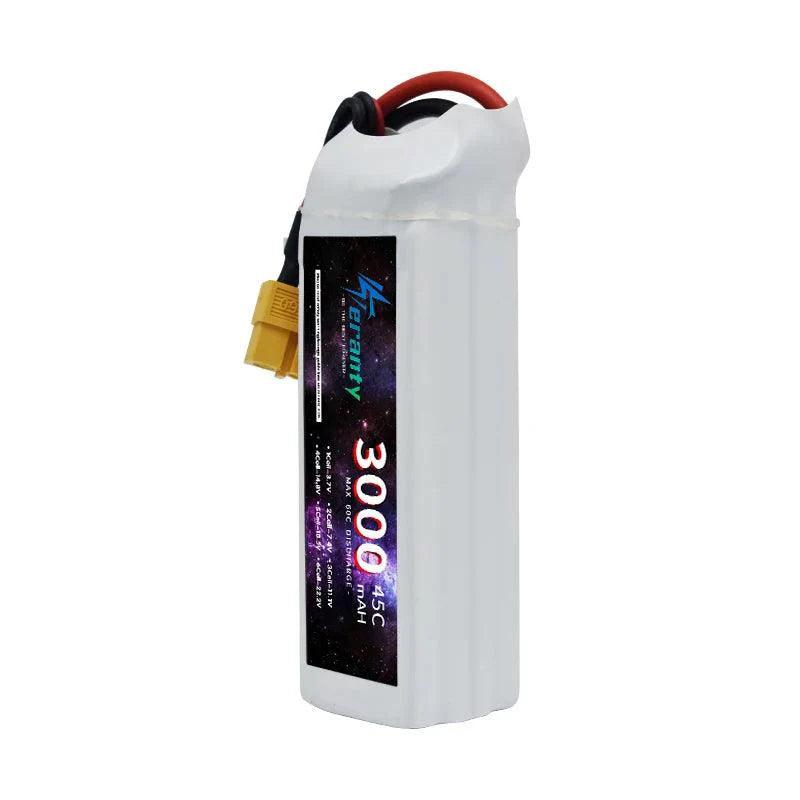 TERANTY 14.8V 3000mAh 4S 45C LiPo Battery Pack with Deans T Plug XT60 XT30 for Aircraft Crawler Truck Airplane Helicopter - petguardiansupplies