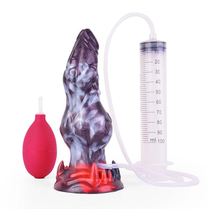 NYOTA Large Knot Anal Plug Squirting Dog Dildos For Women Men Anus Dilator Vagina Masturbator Silicone Penis Adult Erotic Toy - petguardiansupplies