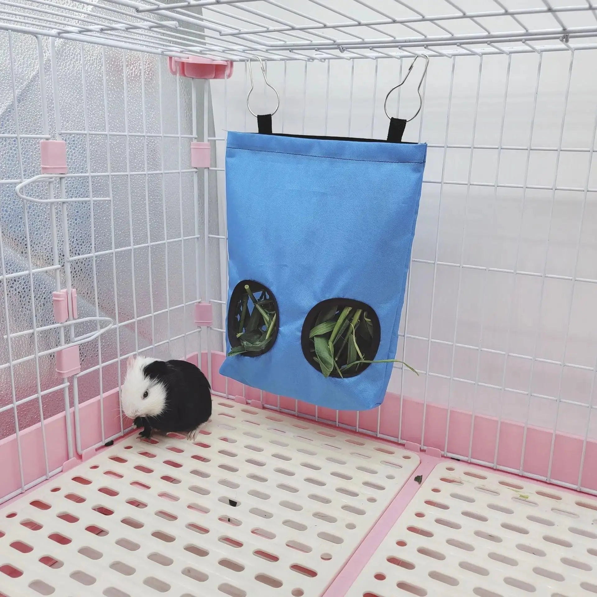 Hay Rabbit Distributor Hay Food Bag for Rabbits Large Hay Feeder Guinea Pig Small Anima Cage Assessories Bunny Hay Feeding Sack - petguardiansupplies