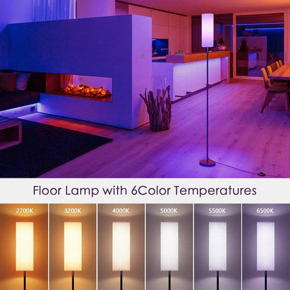 Illusion Floor Lamp Splicing Intelligent APP Voice Remote Control Atmosphere Indoor Wall Corner Graffiti LED Minimalist Lamp - petguardiansupplies