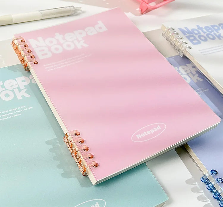 Loose Spiral Notebook Detachable A5 Coil Notebook Ins Good-looking Simple Student Notepad Wholesale cute note books for girls - petguardiansupplies