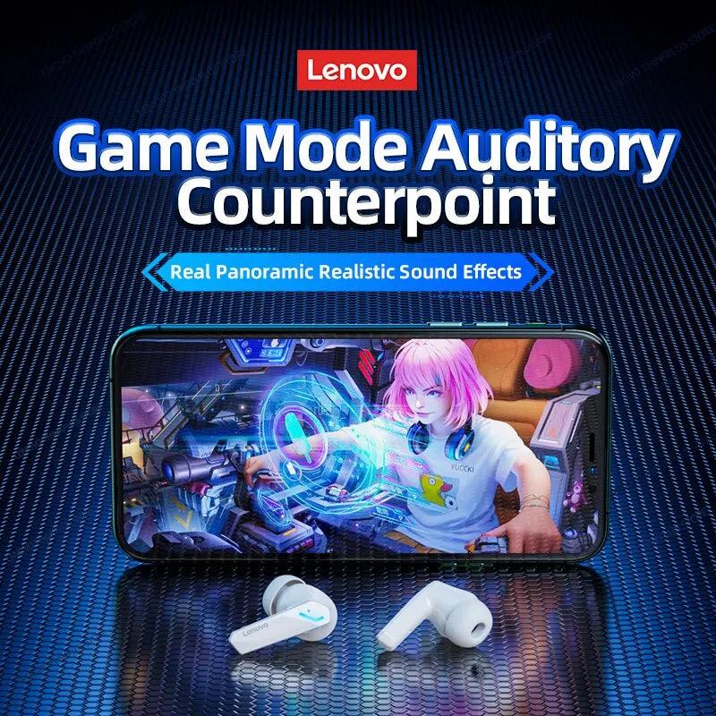 Lenovo GM2 Pro Bluetooth 5.3 Earphones Sports Headset Wireless In-Ear Gaming Low Latency Dual Mode Music Headphones New - petguardiansupplies