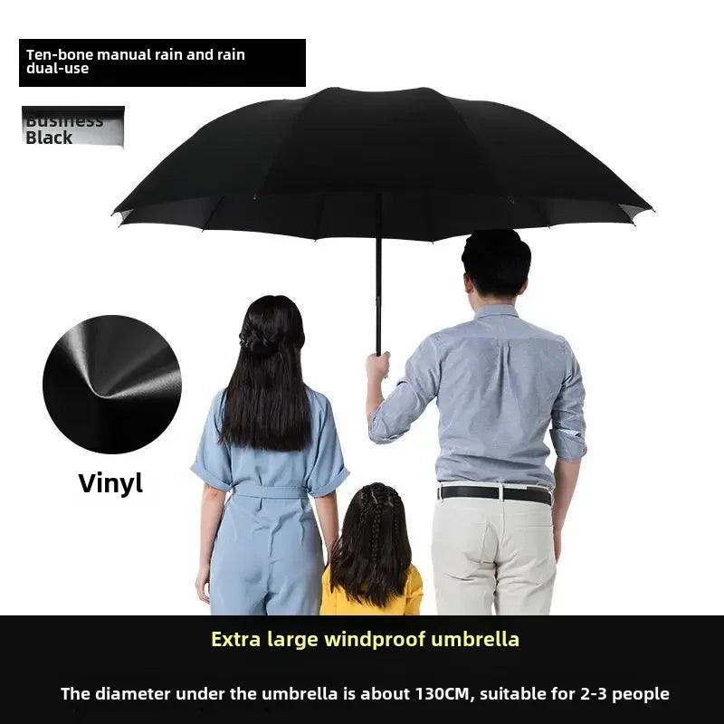 Large Foldable Umbrella Sunshade For Women Durable Umbrella Rain Sun Protection Advertising - petguardiansupplies