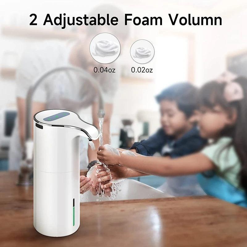 NEW 450Ml Automatic Soap Dispenser Touchless Foaming Soap Dispenser Rechargeable Waterproof Foam Soap Pump Dispenser - petguardiansupplies