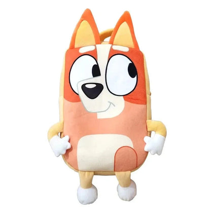 Bluey Family Cosplay Kindergarten Child Cartoon School Bag Bluebin Dog Backpack Kawaii Bluey Orange Dog Children's Backpack Toys - petguardiansupplies