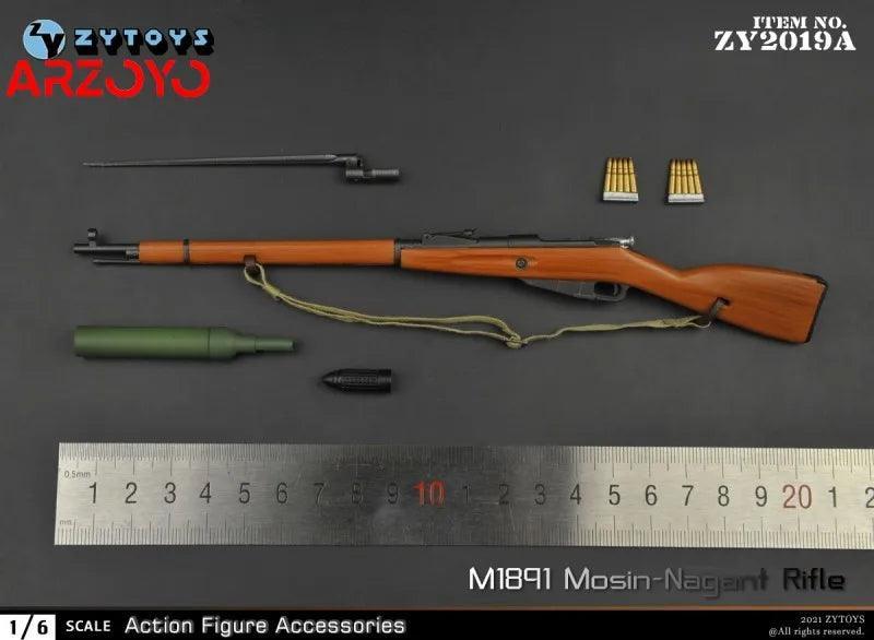 ZYTOYS ZY2015-ZY2019 1/6 Sniper Rifle 98K Type 99 M1 Garand NO4MKI M1891 Gun Model Scene Props Fit 12'' Soldier Action Figure - petguardiansupplies