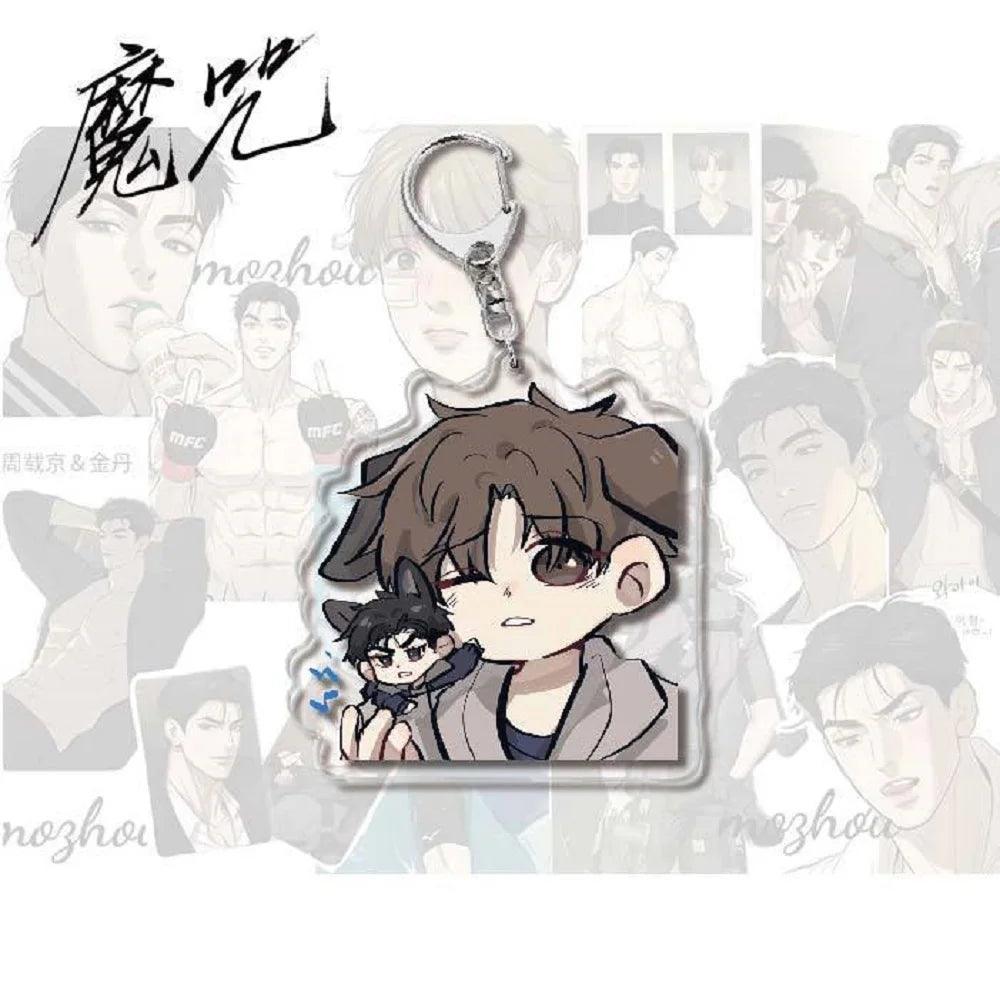 Hot Anime KeyChain Jinx Acrylic Stand Key Chain Joo Jaekyung Kim Dancar Key Chain Bags Girls Gift Sleutelhanger 8CM - petguardiansupplies