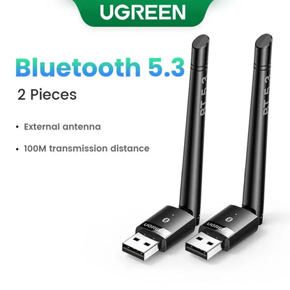 UGREEN USB Bluetooth 5.3 5.4 Dongle Adapter for PC Speaker Wireless Mouse Keyboard Music Audio Receiver Transmitter Bluetooth - petguardiansupplies