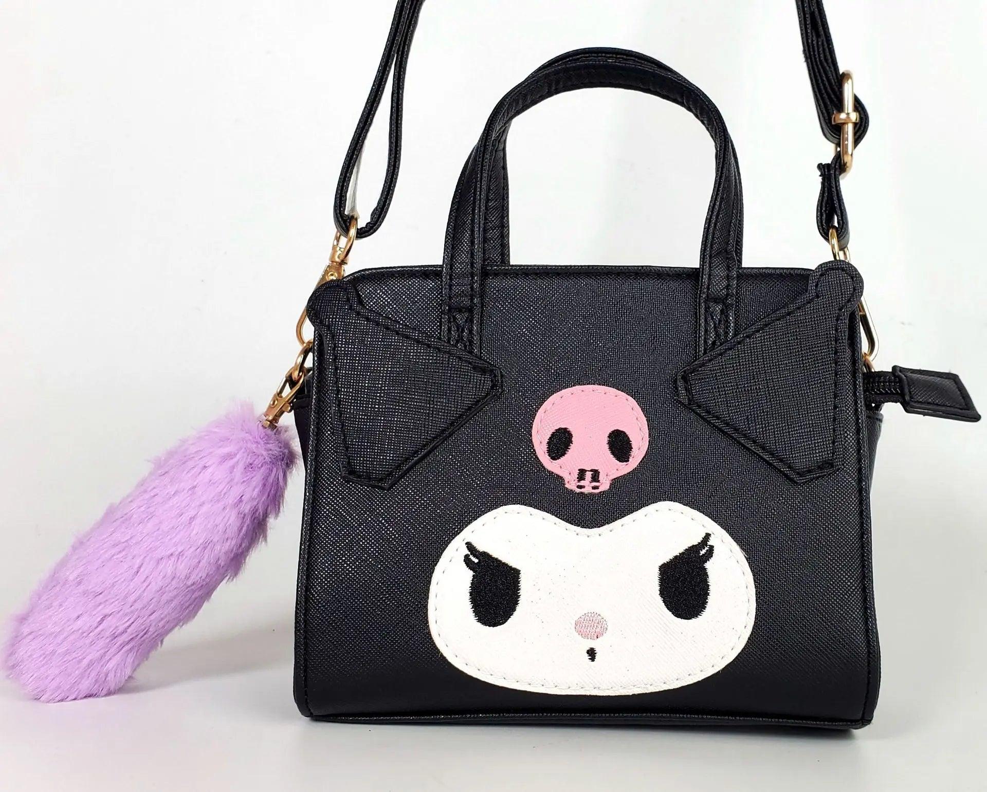 Sanrio PomPomPurin Shoulder Hello Kitty Bag PU Crossbody Bag Fashion Satchel Simple Handbag Tote Birthday Gift Outdoor Pouch - petguardiansupplies